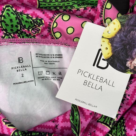 Pickleball Bella Kick Pleat Skort Women 2 Cactus Athletic Tennis NEW Medium Pink - Picture 3 of 10
